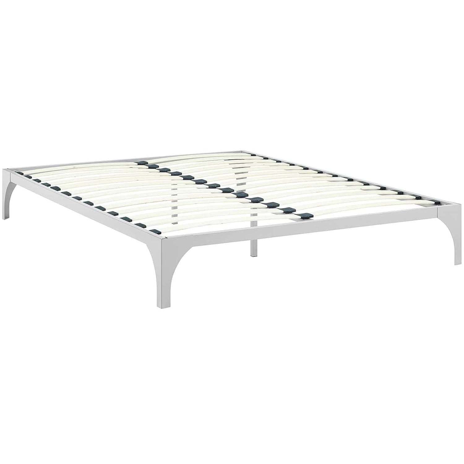 Modway Ollie King Bed Frame in Silver