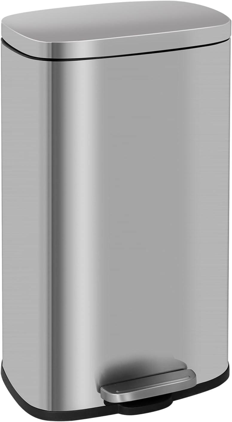 FDW Steel Step On Trash Can - 13 Gallons