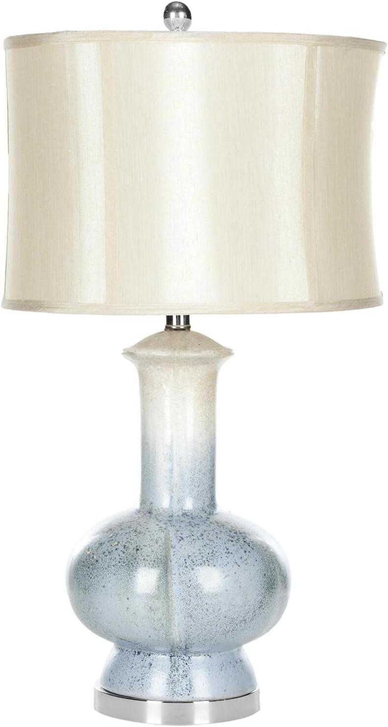 Leona Ceramic Table Lamp - Cream/Blue - Safavieh