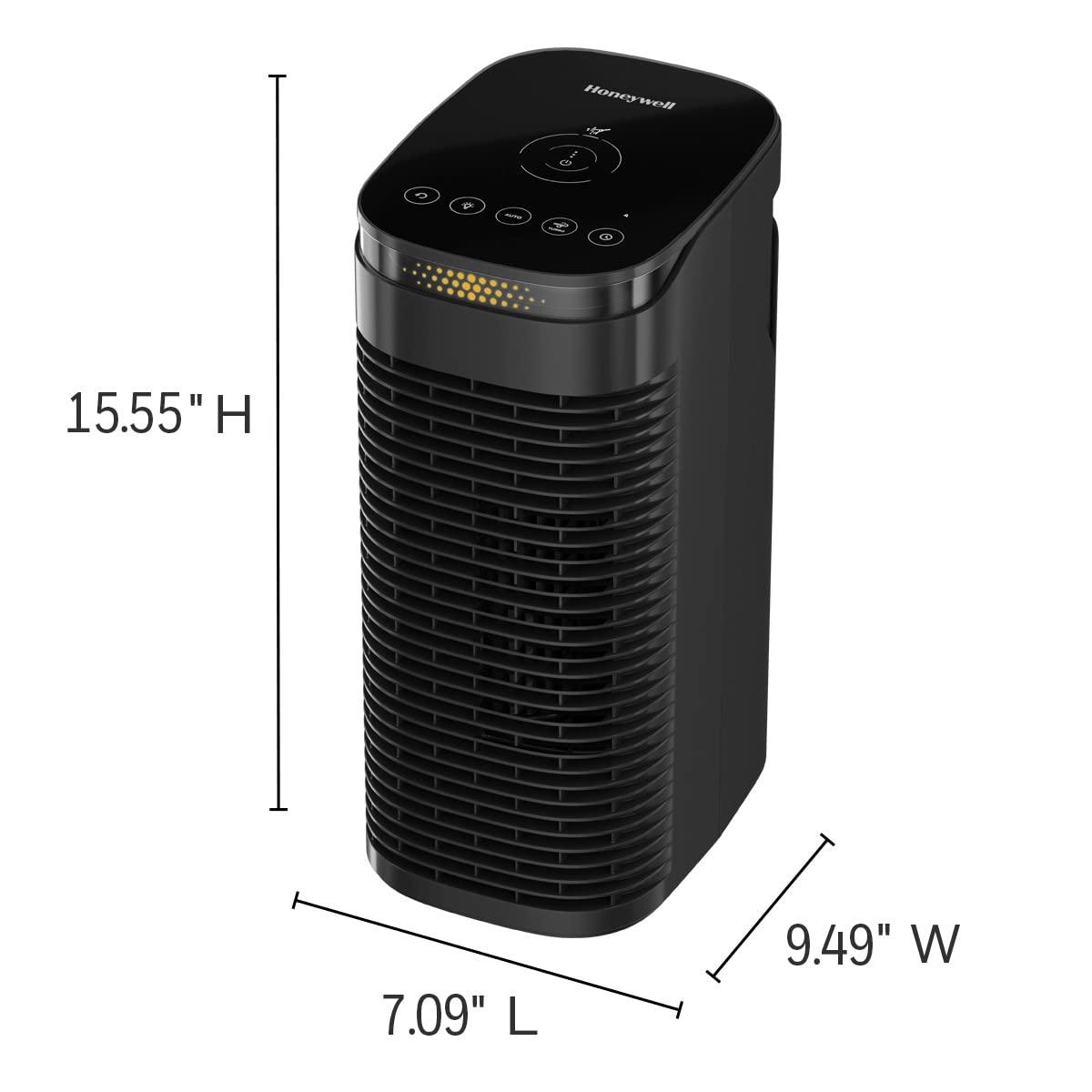 Portable Air Purifier For Medium Rooms (100 Sq Ft). Allergen Reducer For Wildfire/Smoke, Pollen, Pet Dander & Dust. Air Quality Indicator And Auto Mode