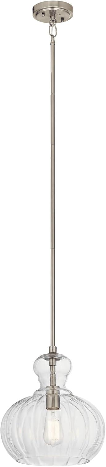 Kichler Lighting Riviera 1 - Light Pendant in  Brushed Nickel