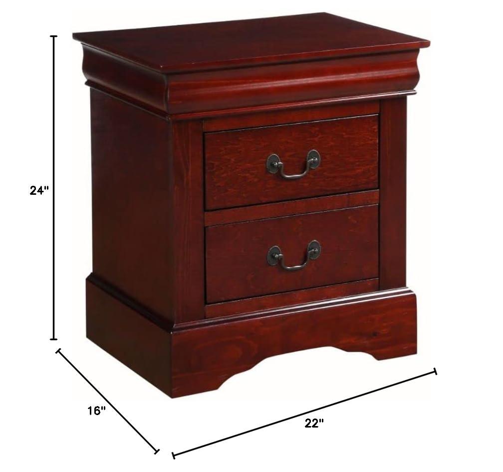 Acme Furniture Louis Philippe 2 Drawer Nightstand
