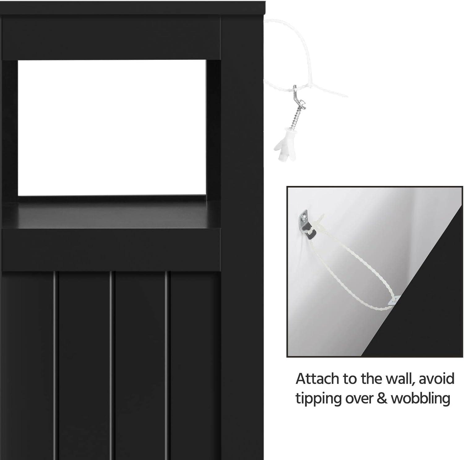 Wooden Bathroom Floor Cabinet w/ Drawers, Kitchen Cupboard Living Room Cabinet