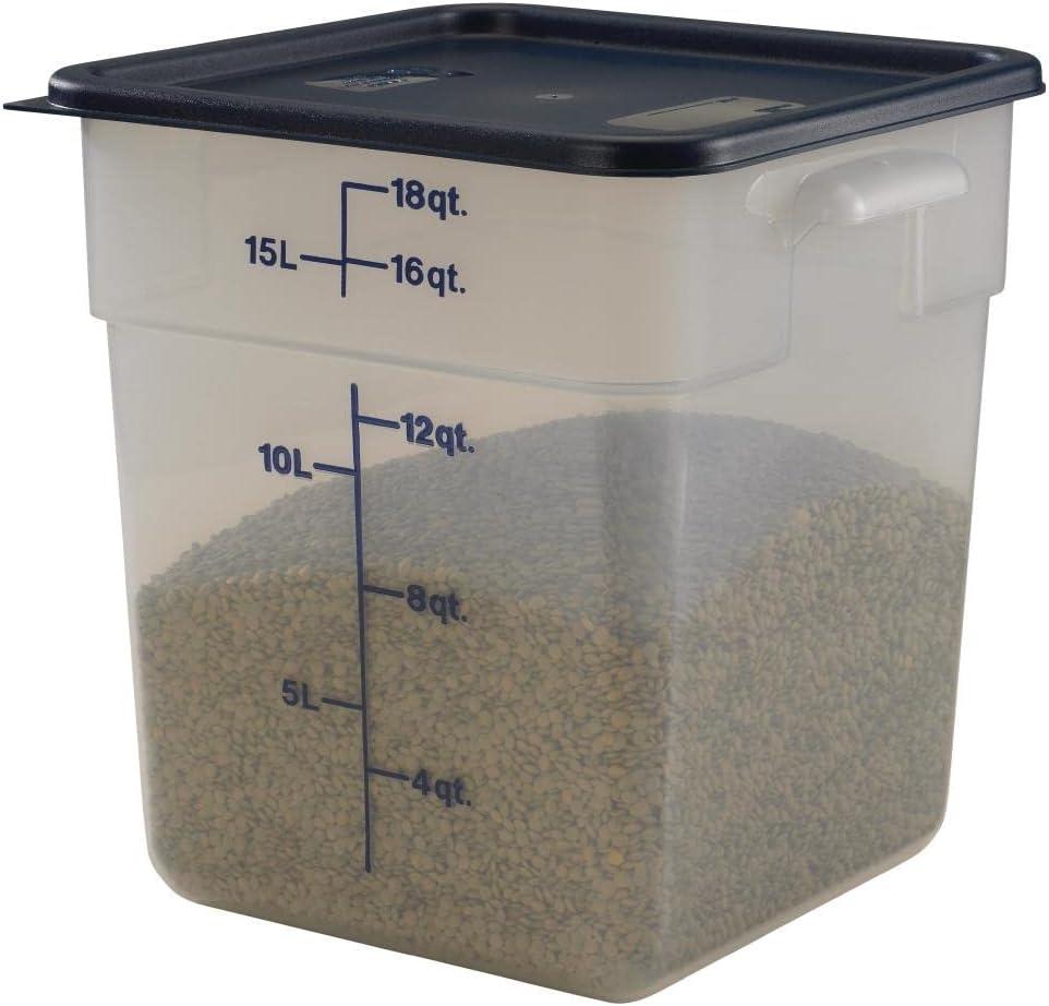 Cambro SFC12453 CamSquares Lid for 12, 18 & 22-Quart Food Storage Containers, Polyethylene, Midnight Blue, NSF