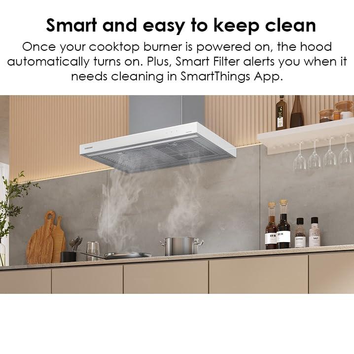 Samsung 30" Bespoke Smart Wall Mount Hood NK30CB600WCGAA