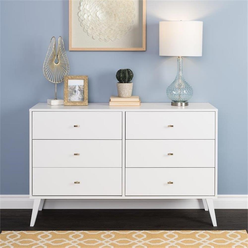 Ergode Milo 6-drawer Dresser, White