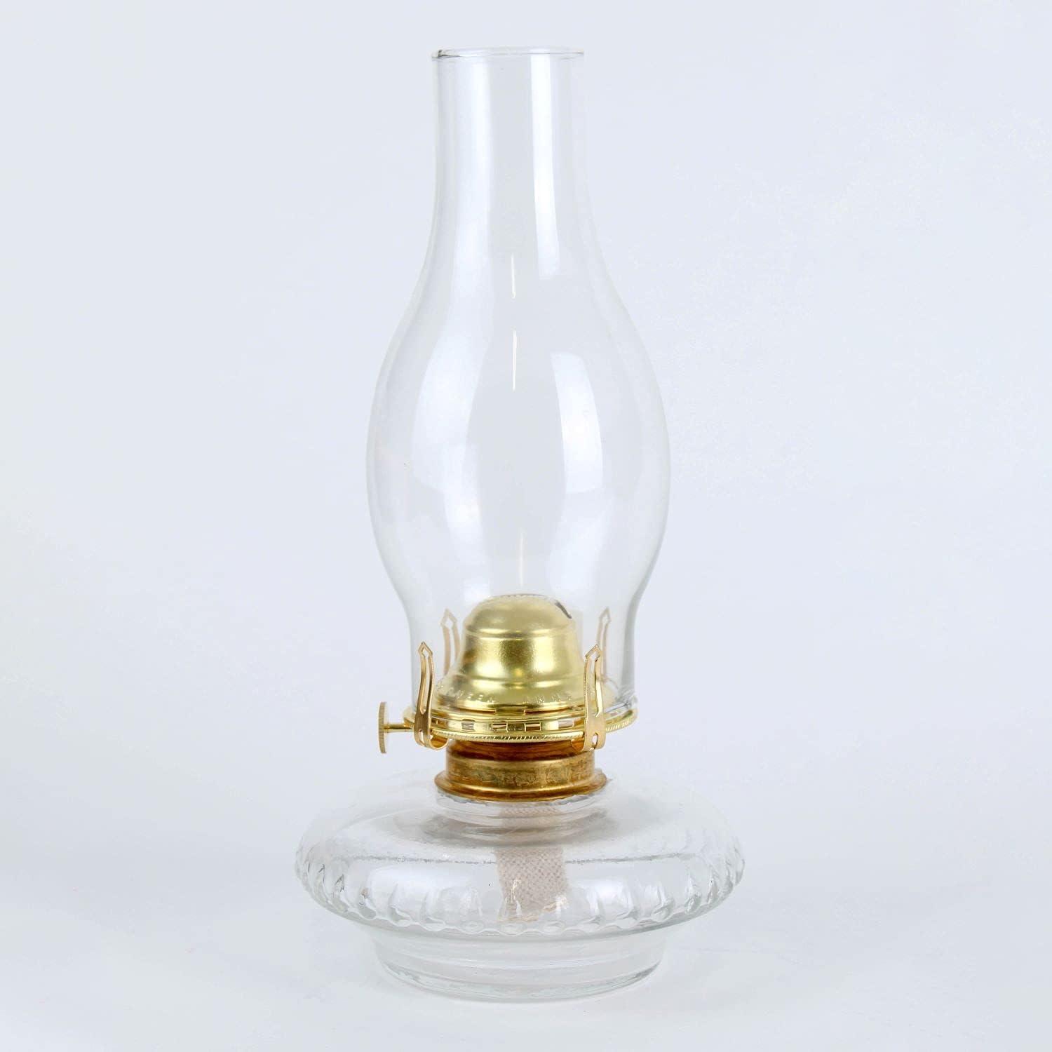 Lehman's Clear Glass Lamp Chimney, Replacement Hurricane Globe Measures 2 7/8 Inch Diameter Base x 8 3/8 Inches High for Oil or Kerosene Lanterns