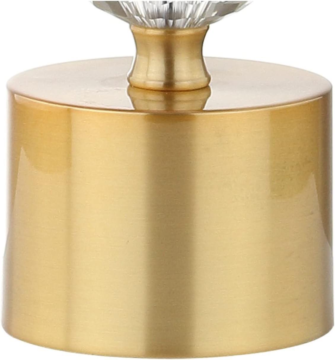 Ashley 25.25" Crystal LED Table Lamp, Clear/Brass