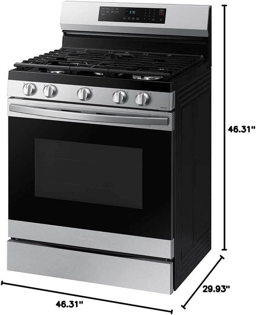 6.0 cu. ft. Smart Freestanding Gas Range with Integrated Griddle