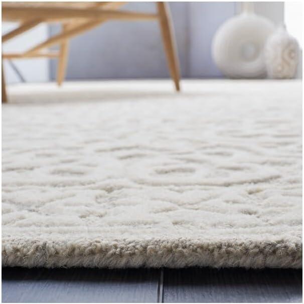 Metro MET857 Hand Tufted Indoor Area Rug - Grey/Ivory - 8'x10' - Safavieh