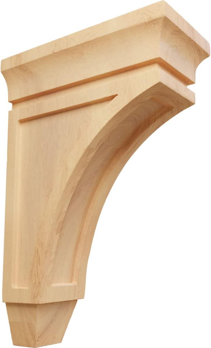 Small Natural Red Oak Wood Corbel Bracket