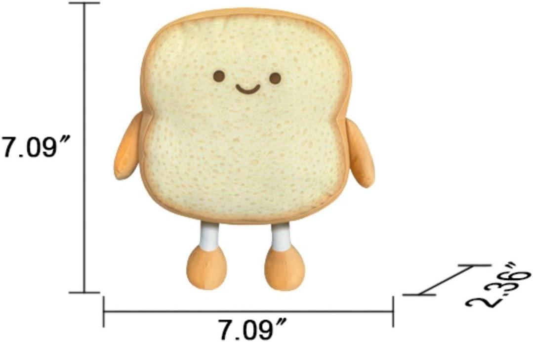 Small Golden Toast Bread Plush Pillow