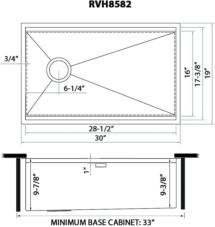 Ruvati 30-inch Workstation Slope Bottom Offset Drain Undermount 16 Gauge Kitchen Sink