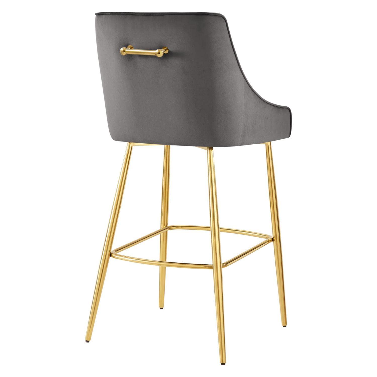 Modway Discern Performance Velvet Bar Stool