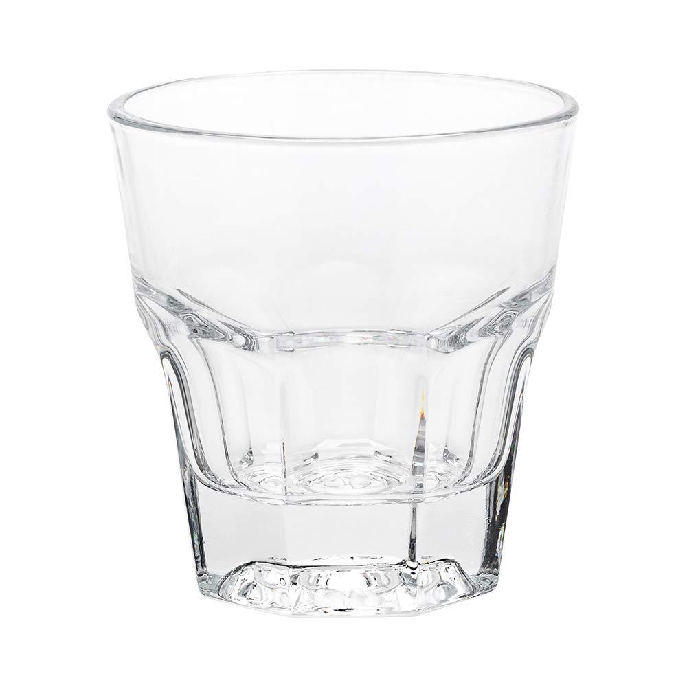 Deng rui Otto 5 Ounce Whiskey Glasses Set of 12 Paneled Rocks Glasses - Heavy Base Dishwasher-Safe Clear Glass Glasses Chip-Resistant For Cocktails Or Liquors