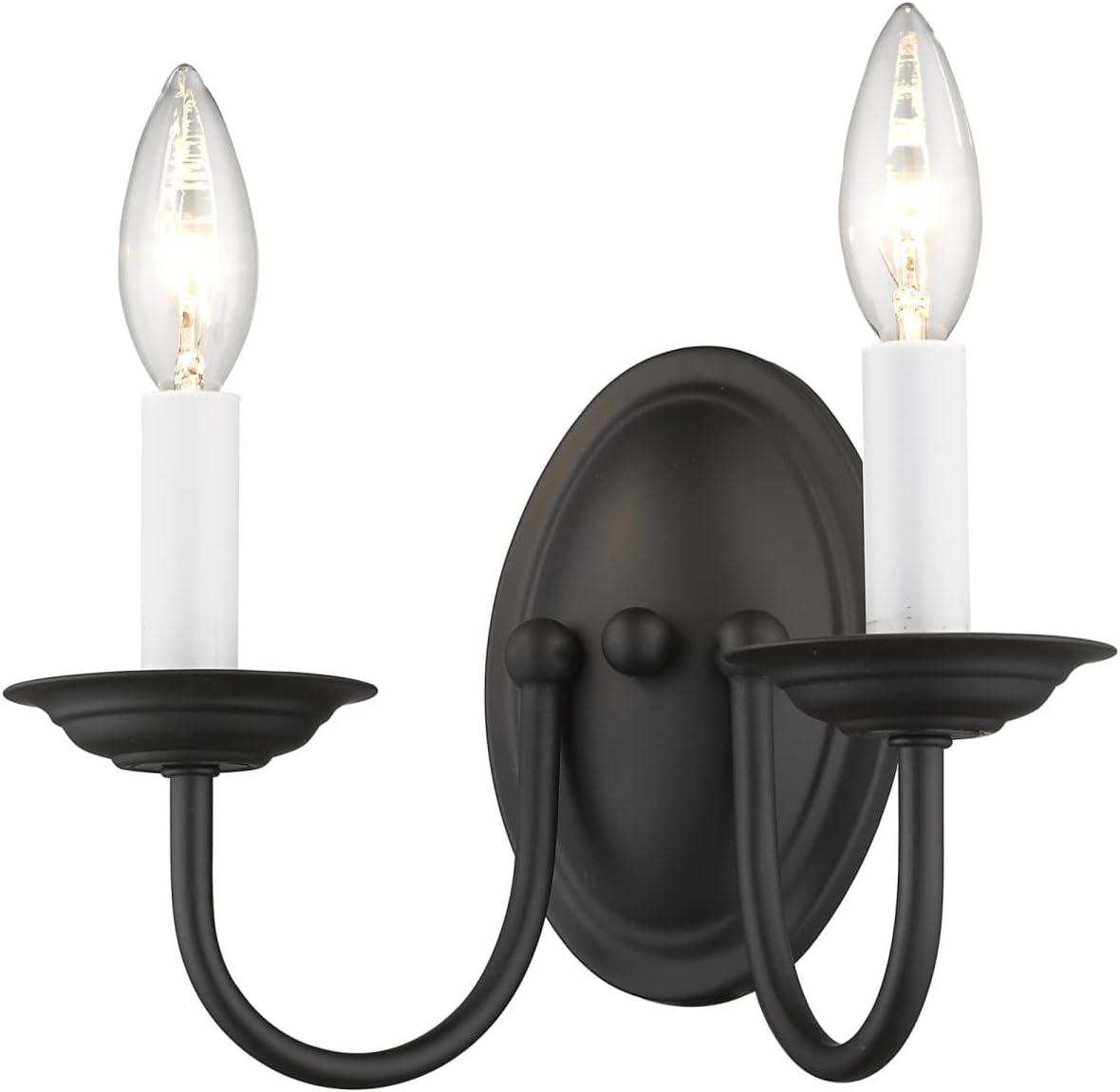 Livex Lighting Home Basics 2 - Light Wall Light in  Black