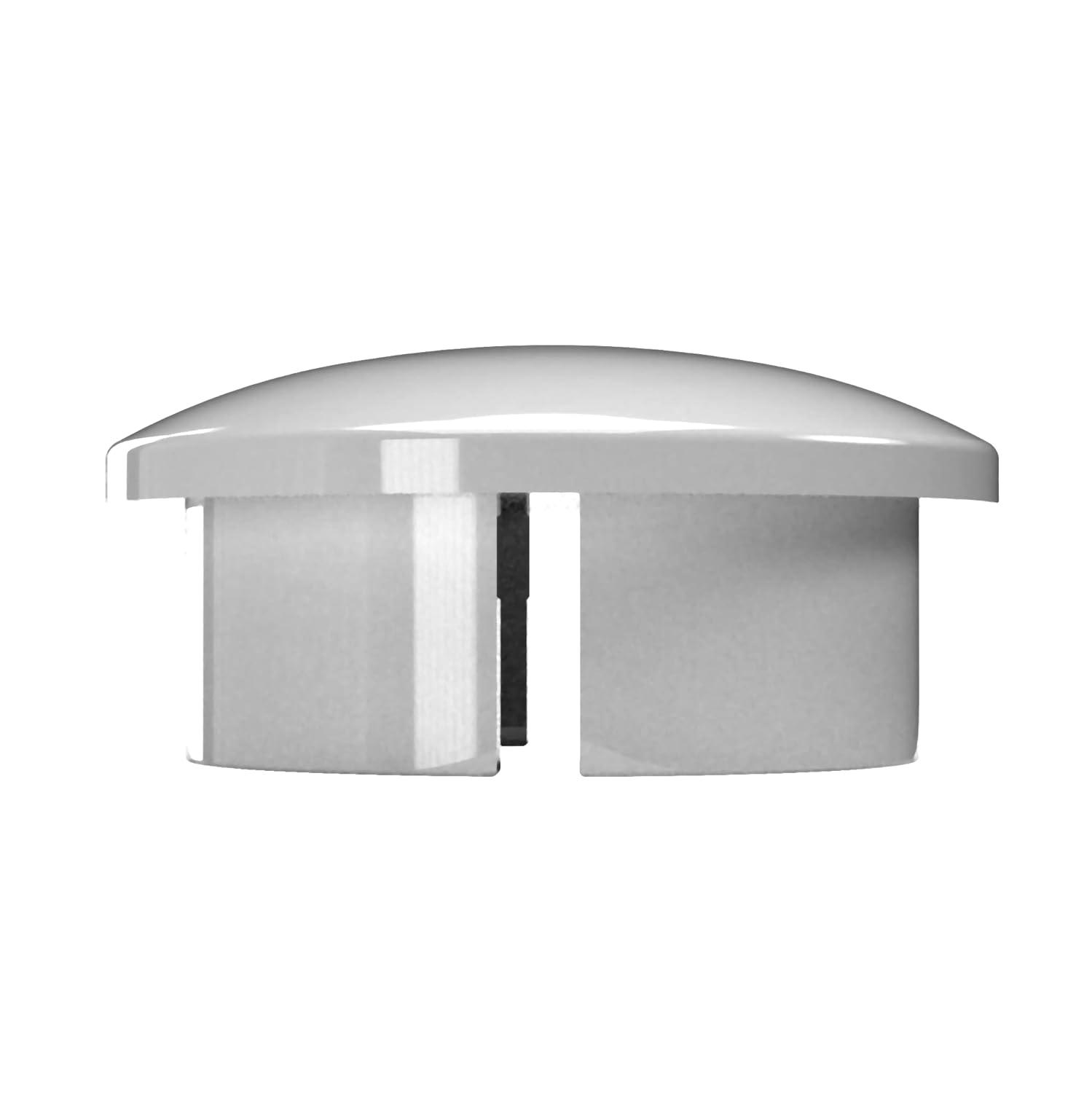 FORMUFIT F112IDC-WH-10 PVC Internal Domed End Cap, Furniture Grade, 1-1/2" Size, White (Pack of 10)