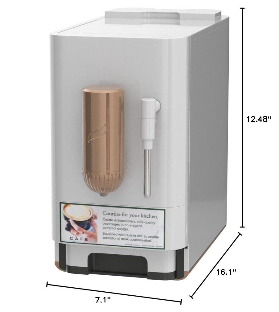 Café™ Matte White Affetto Automatic Espresso Machine