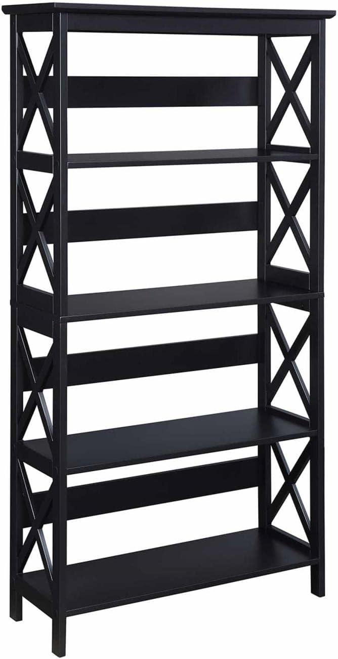 Convenience Concepts Oxford 5 Tier Bookcase, Multiple Finishes