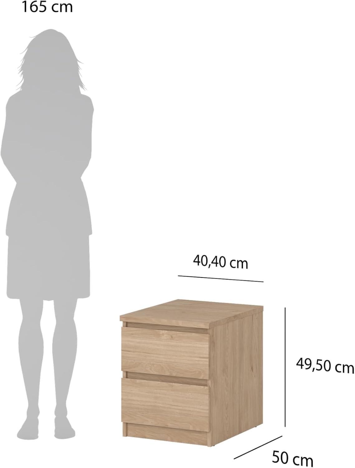 Tvilum, Scottsdale 2 Drawer Nightstand, Jackson Hickory