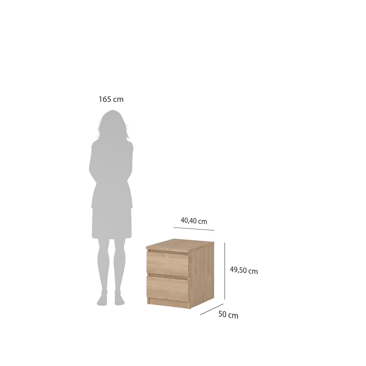 Tvilum, Scottsdale 2 Drawer Nightstand, Jackson Hickory