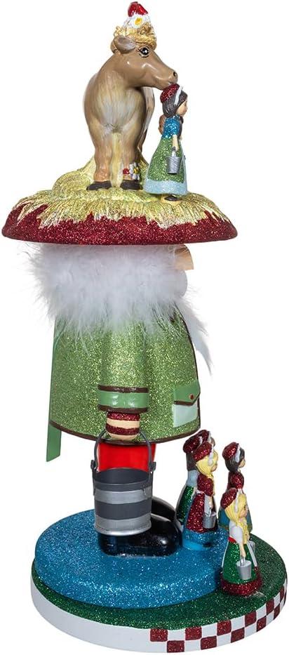 Hollywood Nutcrackers HA0717 16.5 in. 8 Maids A Milking Nutcracker