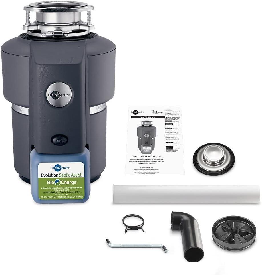 InSinkErator Evolution Septic Assist 3/4 HP Continuous Feed Garbage Disposal