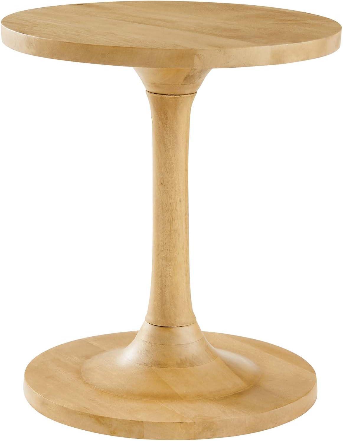 Modway Modway Lina Solid Wood Pedestal End Table