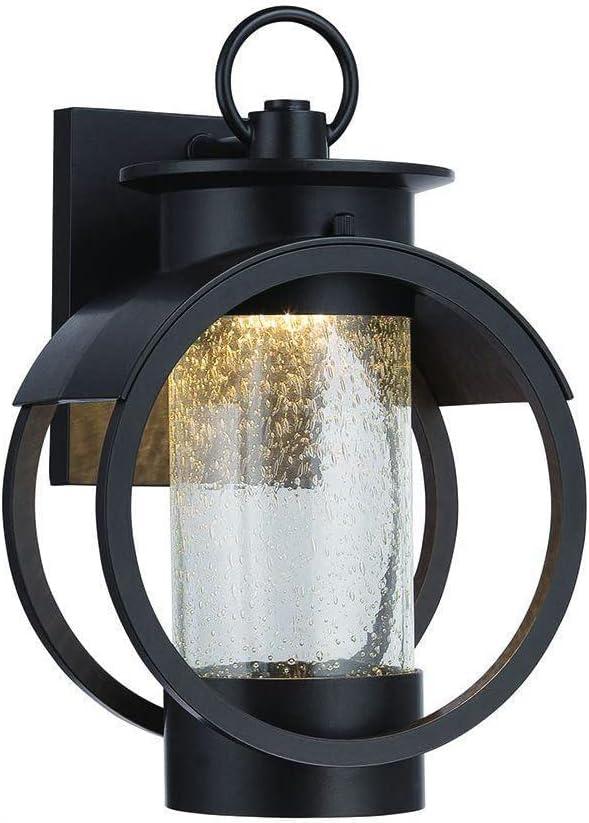 Burnished Bronze 13.5" LED Outdoor Wall Lantern Sconce