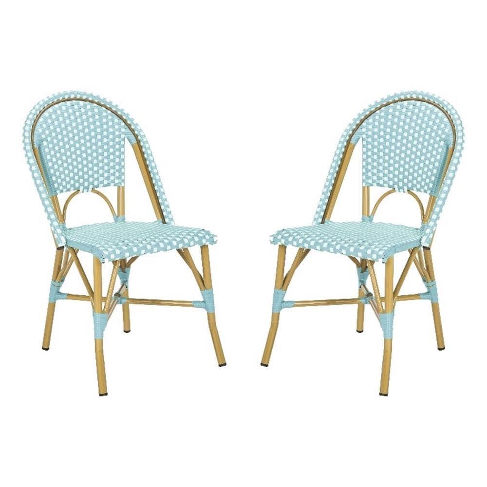 Rosecliff Heights Casidy Polyethylene (PE) Wicker Wicker Outdoor Dining Side Chair (Set of 2)