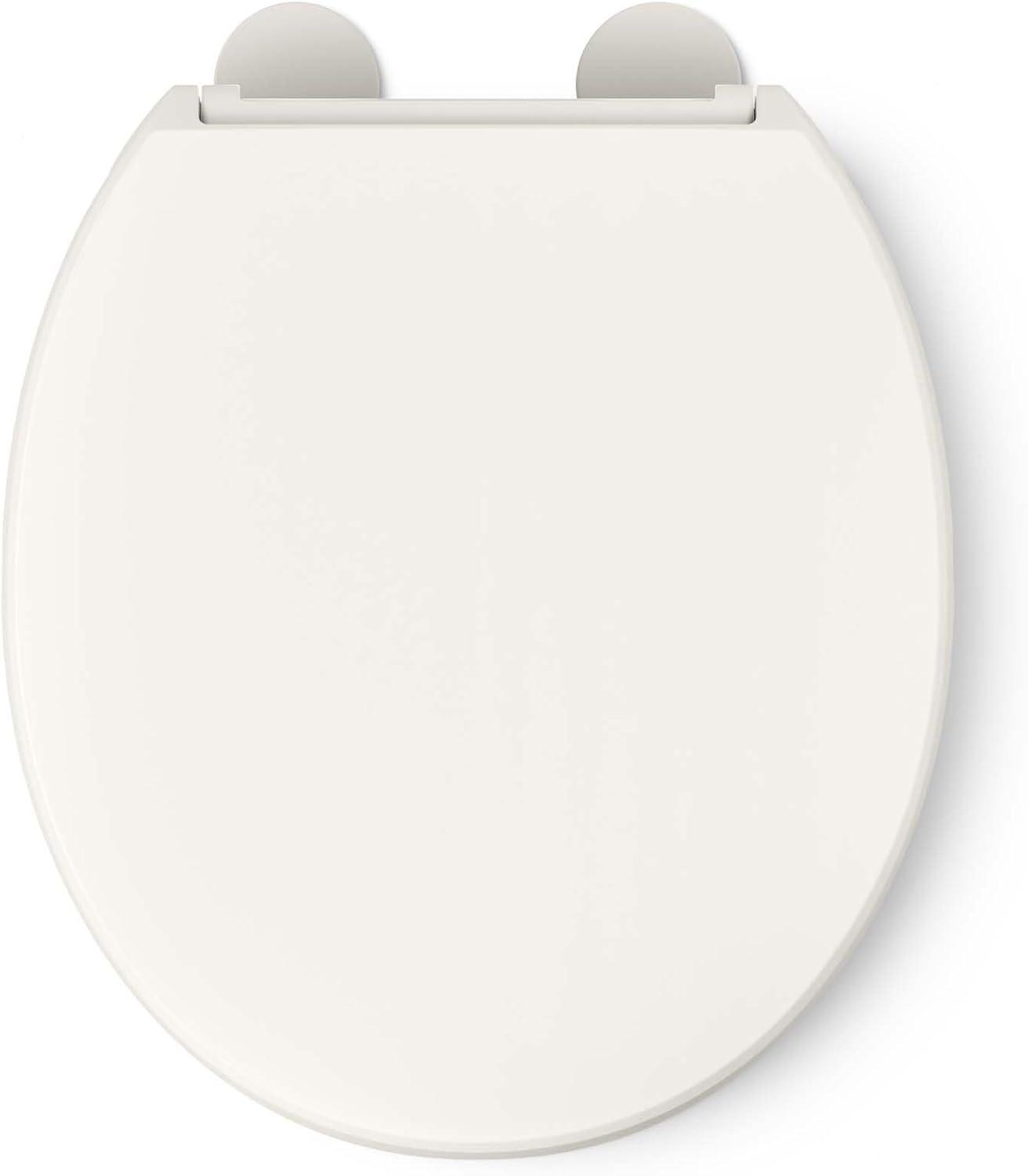 Hyten Elevated Toilet Seat with Quiet-Close Lid and Seat and Grip-Tight Bumpers