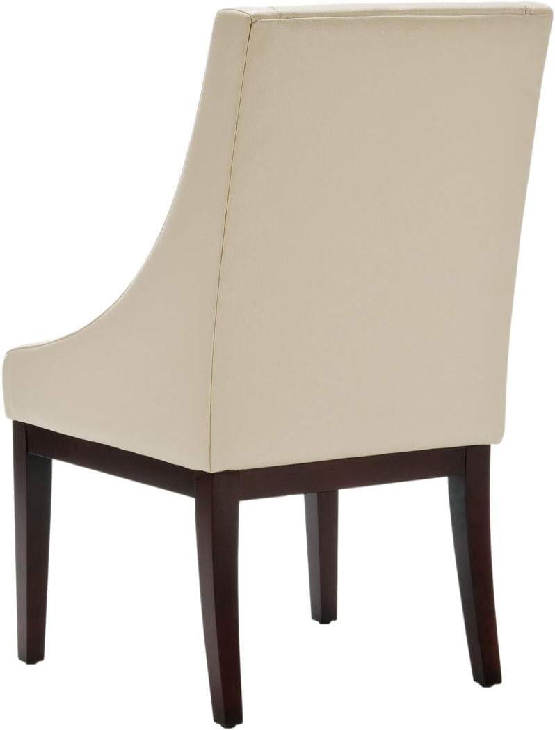 SAFAVIEH Velvet Sloping Arm Chair Champagne