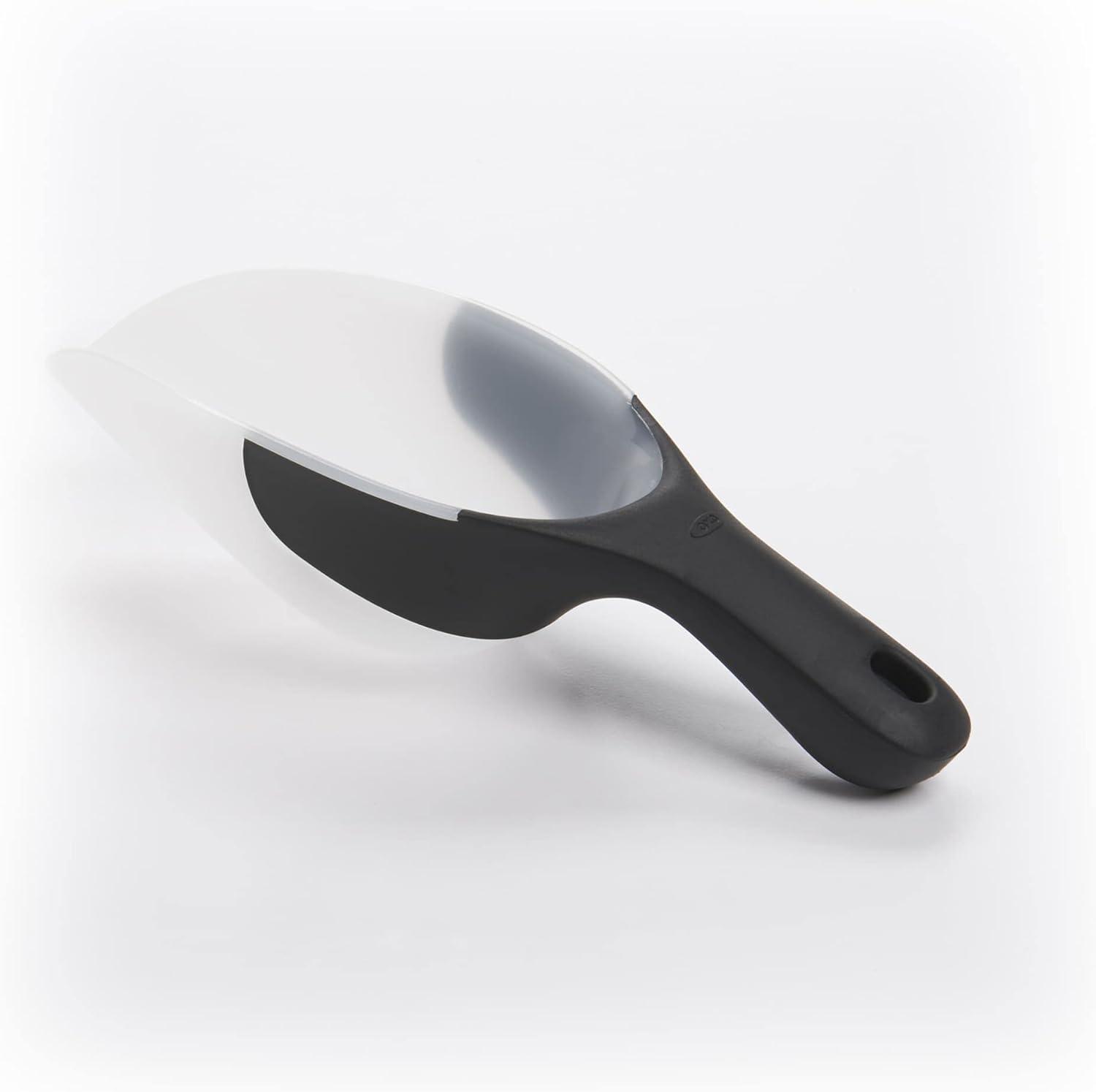 OXO 1 Cup White Flexible Scoop with Soft Handle