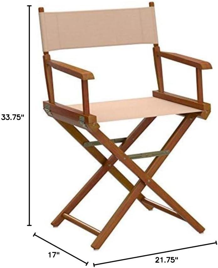 "18" Director's Chair Honey Oak Frame-Tan Canvas"