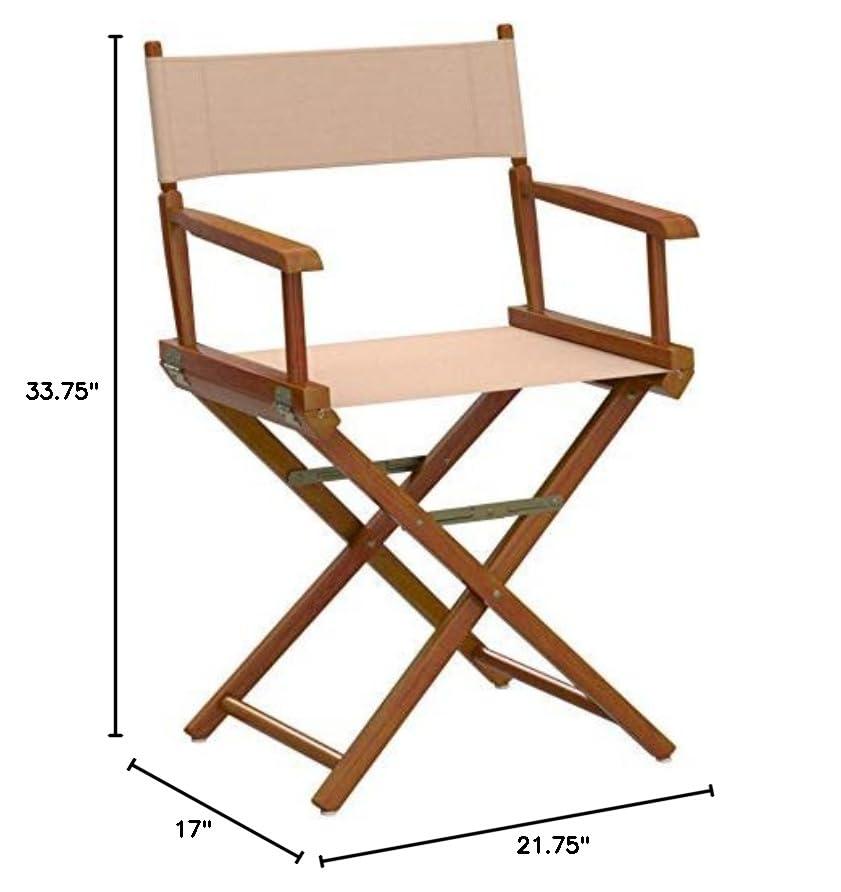 "18" Director's Chair Honey Oak Frame-Tan Canvas"