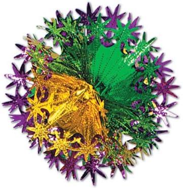 Star Ball 12" Gold, Green, Purple - 12 Pack (1 Per Package)