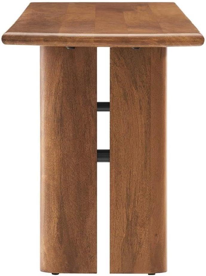 Modway Amistad 46" Solid Wood Bench, Walnut