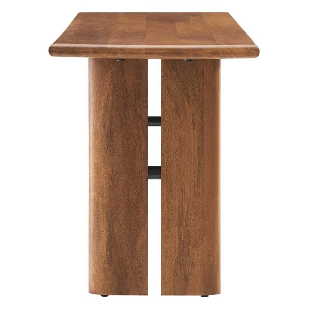 Modway Amistad 46" Solid Wood Bench, Walnut