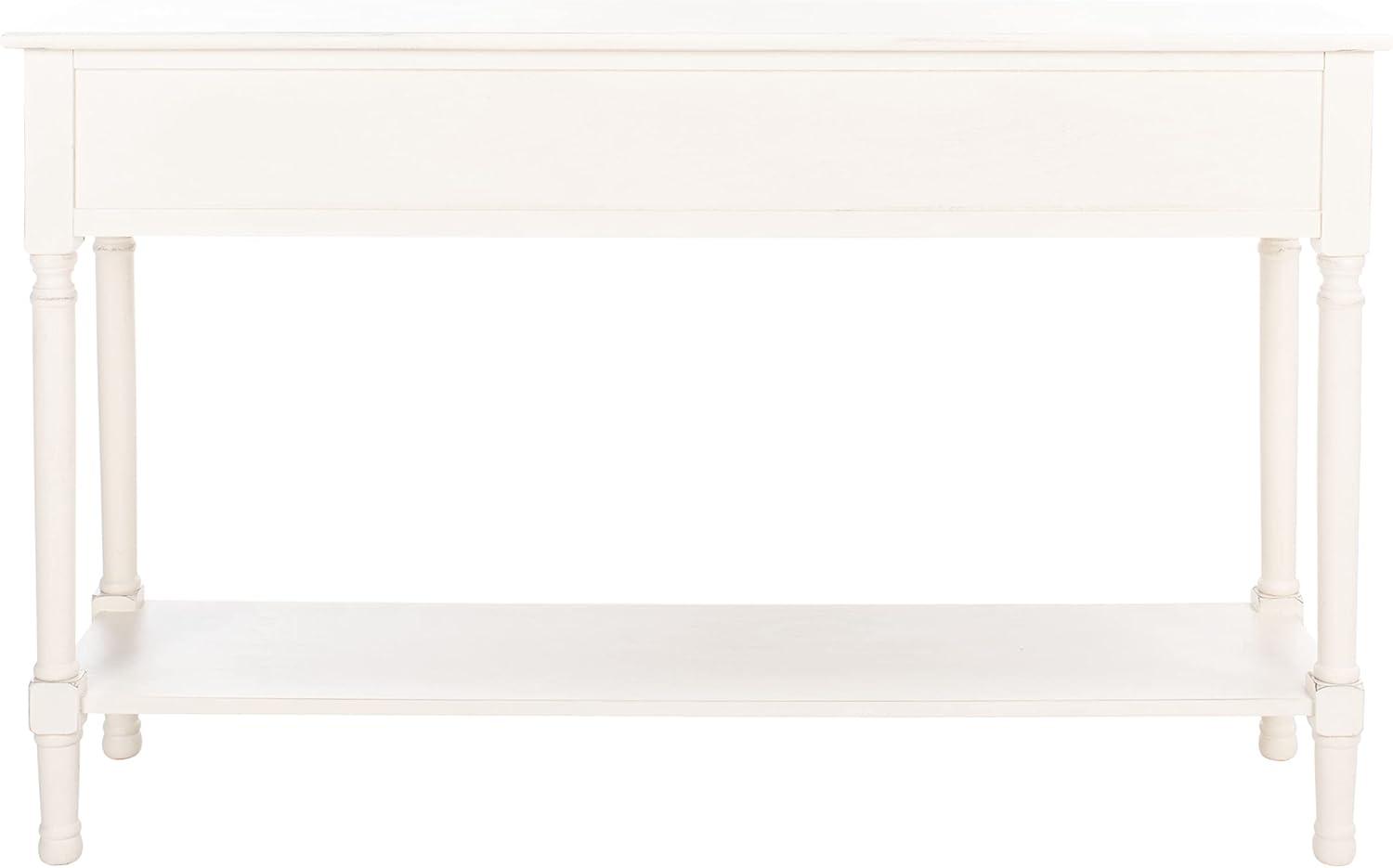 Peyton 3 Drawer Console Table - Distressed White - Safavieh