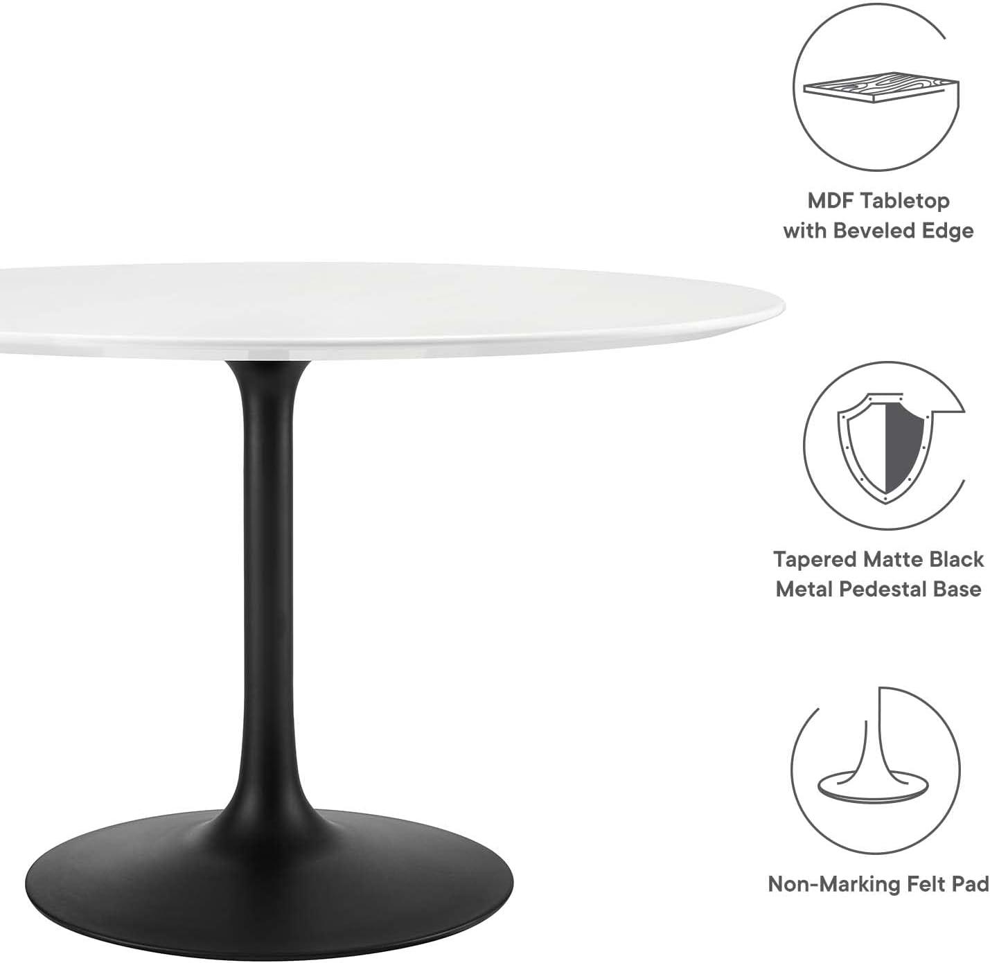 Modway Lippa 48" Round Dining Table