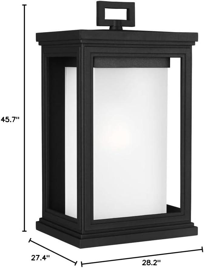 Generation Lighting Roscoe 13 1/2" High Black Outdoor Wall Light
