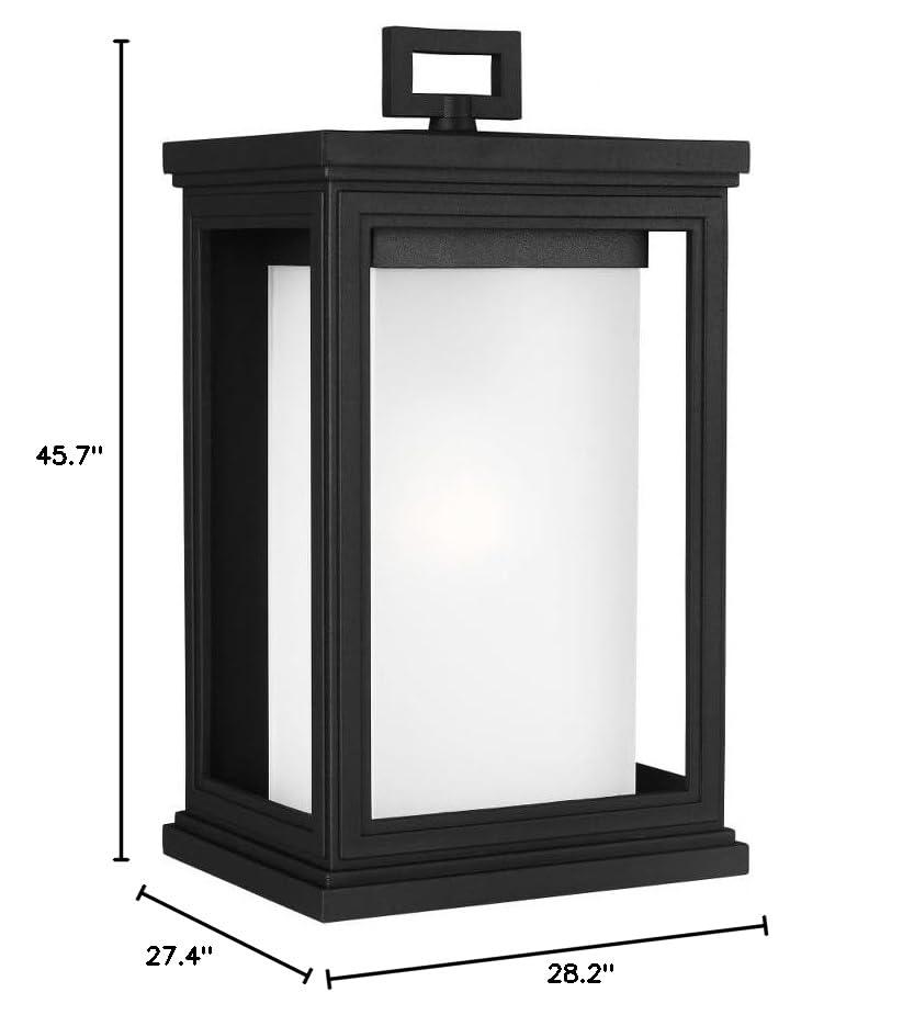 Generation Lighting Roscoe 13 1/2" High Black Outdoor Wall Light
