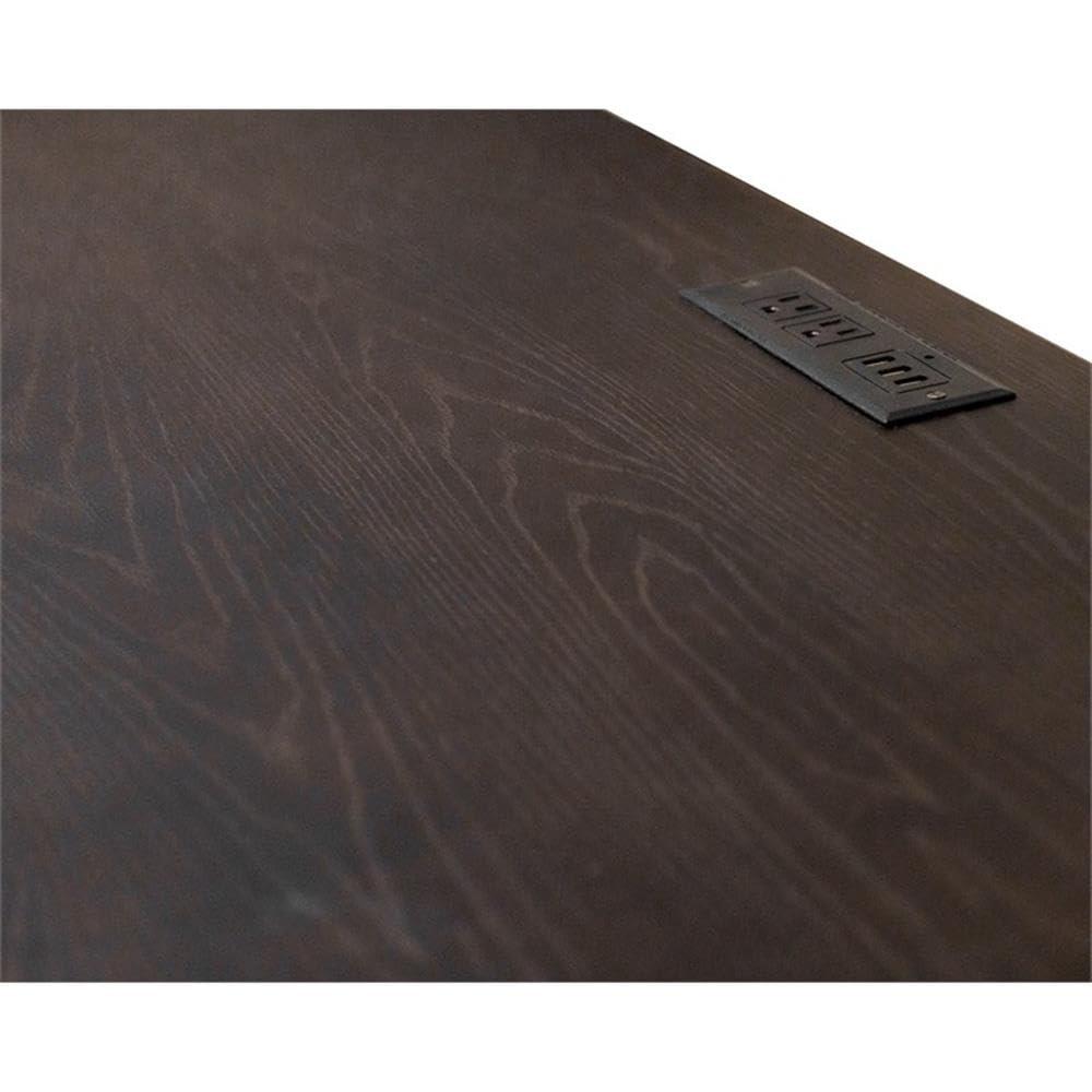Kingston Traditional Wood Office Desk Dark Brown - Martin Furniture