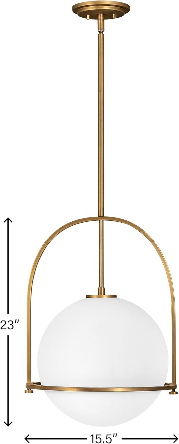 Arie Single Light Glass Dimmable Pendant