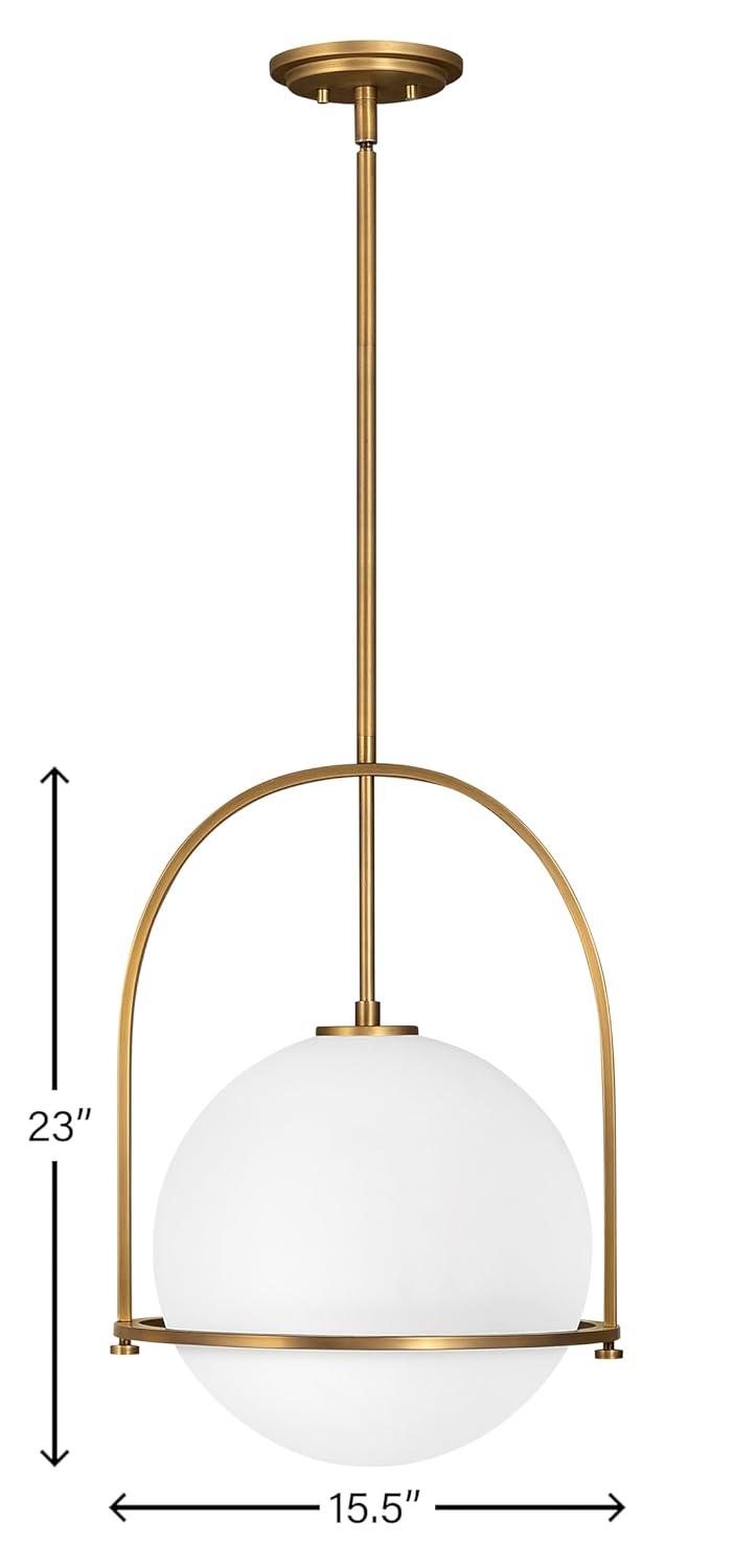 Arie Single Light Glass Dimmable Pendant