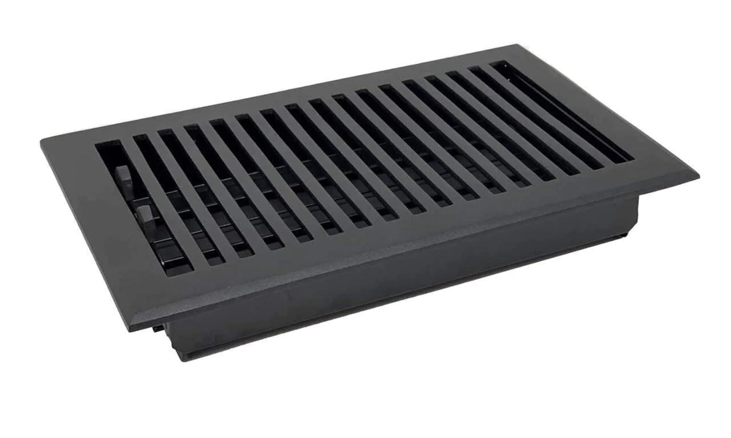 Madelyn Carter Black Contemporary Floor Register and Wall Register