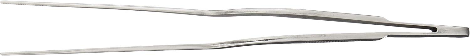 Mercer Stainless Steel Offset Chef Plating Tongs, 7.5 Inch