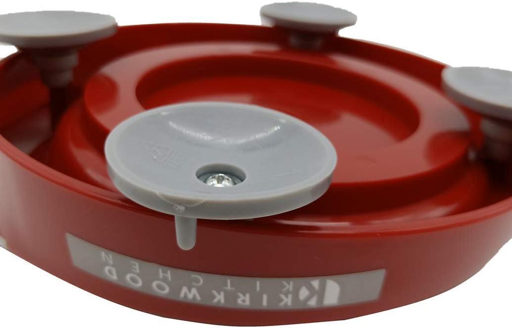 Red Manual 6-Cup Stainless Steel Food Chopper