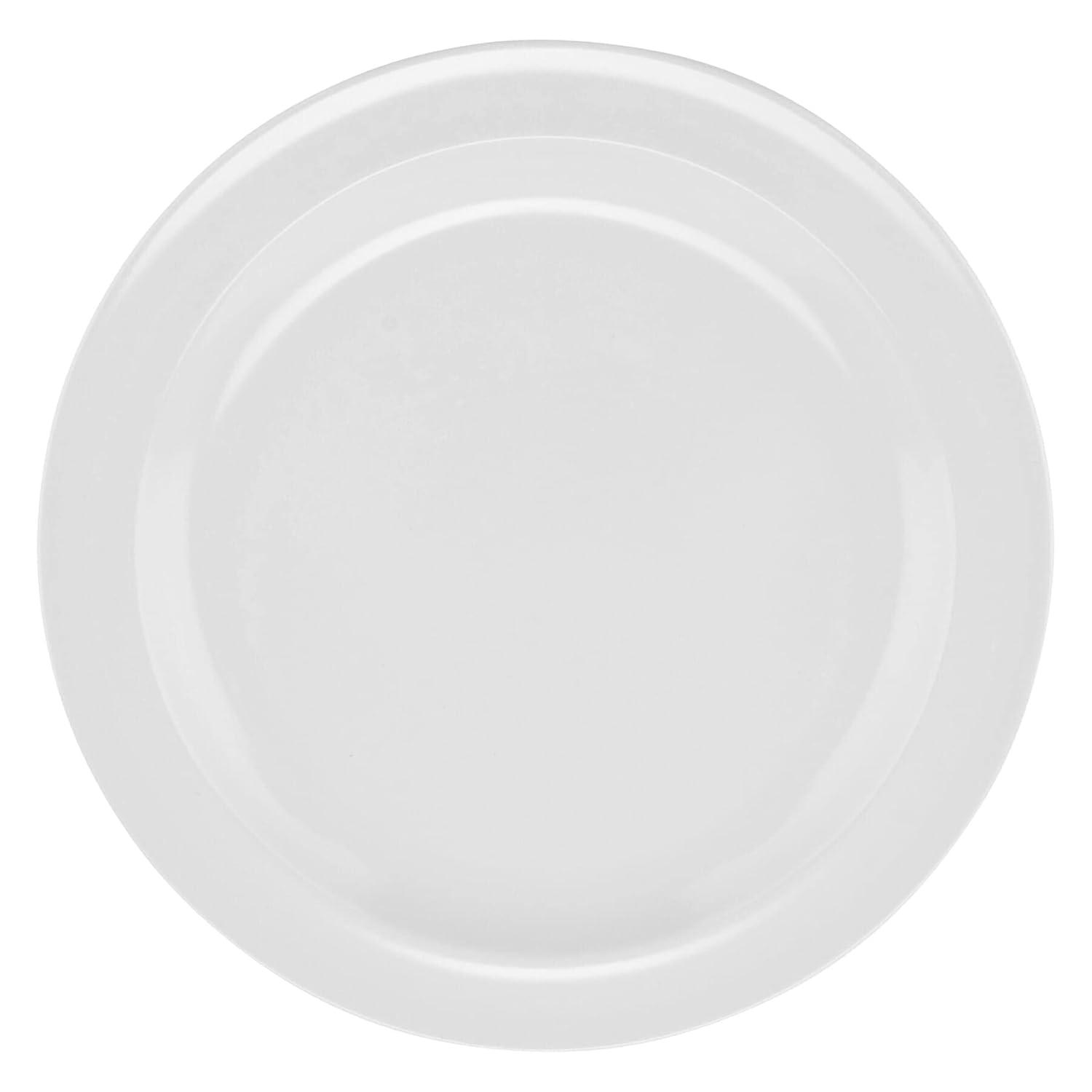 GET DP-507-W Melaimine Round Dessert Plates, 7.25", White (Set of 12)