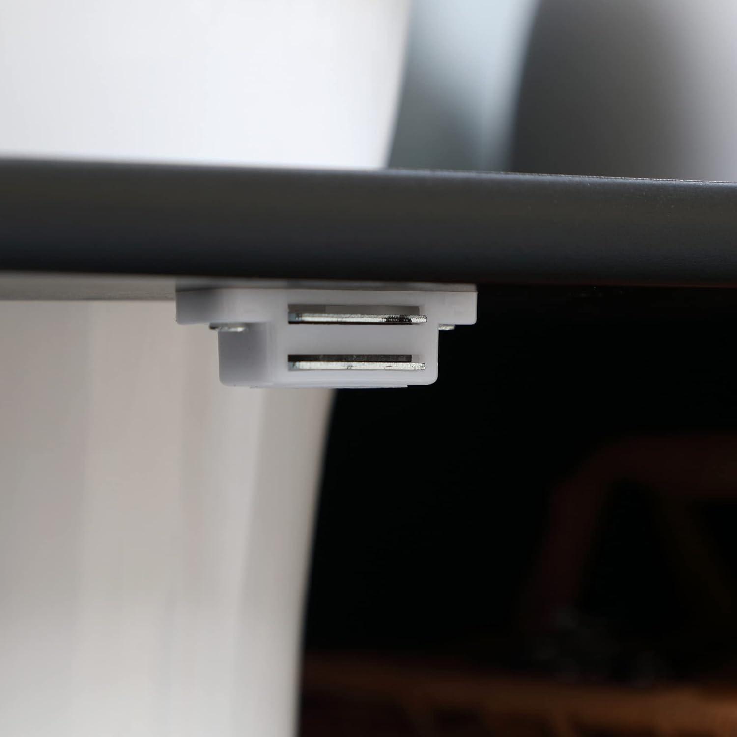 HOMCOM Under Sink Bathroom Cabinet, Pedestal Sink Storage Cabinet with 2 Doors, Shelf and U-Shape, White